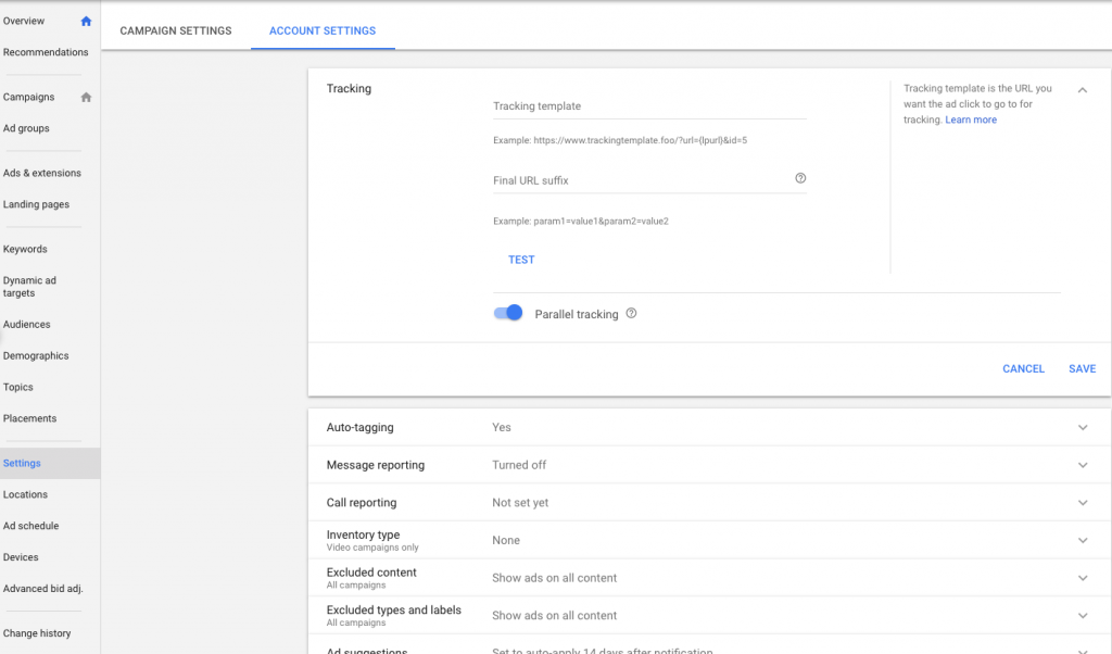 How to enable Parallel Tracking