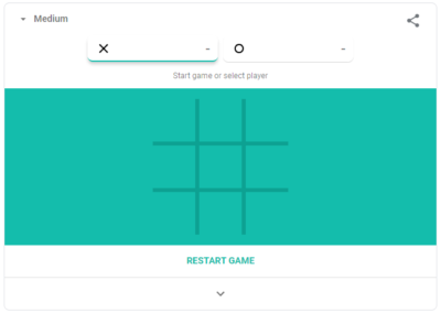 Tic Tac Toe - Google game