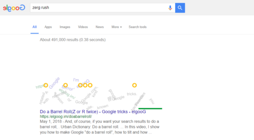 Zerg rush - Google trick